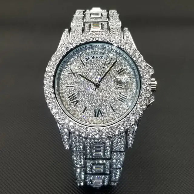 Men's Luxury Crystal Watch