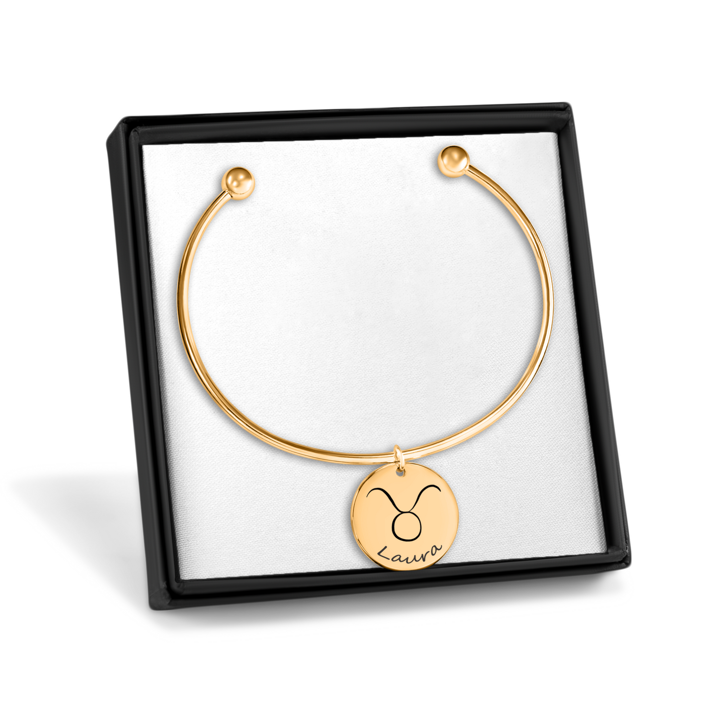 Zodiac Sign Bangle Bracelet