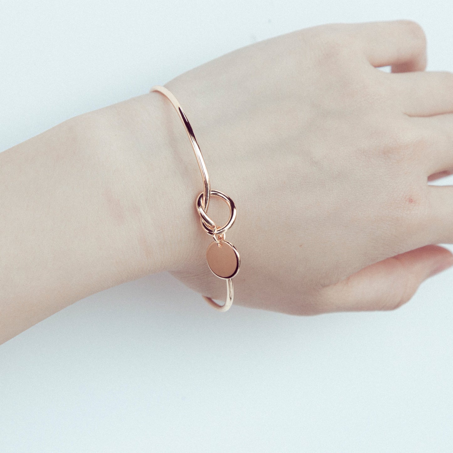 Custom Initial Charm Bangle