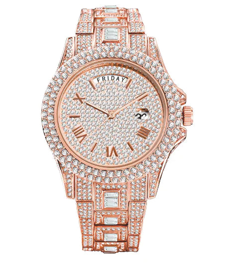 Men's Luxury Crystal Watch
