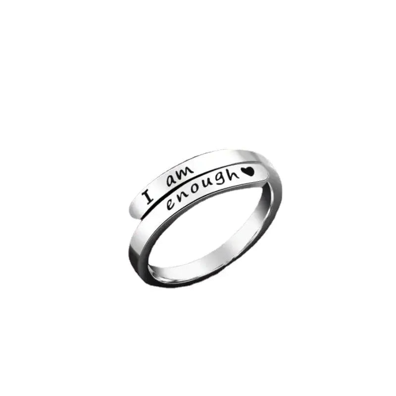 I am enough ring hotsale Awareness Ring jewelry