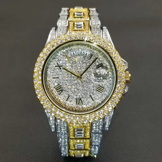 Men's Luxury Crystal Watch