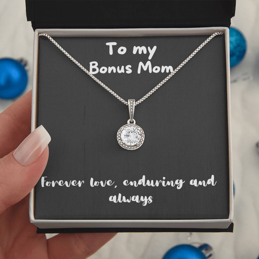 Eternal Hope Necklace - with message to Bonus Mom -Abundance, Wisdom, classy necklace, unique jewelry, gifts ideas for her, birthday gift, Christmas Gift, mothers day gift ππ±ββοΈππ©π