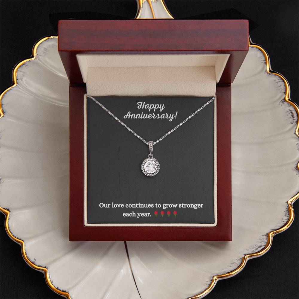 Alluring Beauty Necklace with Anniversary message - Exquisite Design | Perfect Gift for Style Enthusiasts - gift for her, Necklace, girlfriend gift, to my daughter, necklace gift, gift for wife ππ±ββοΈππ©π