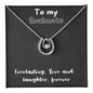 Lucky In Love Necklace with message to Soulmate - lucky charm, gift for mom, birthday gift, minimalist jewelry, dainty Jewelry, christmas gift, mother's day, valentine's day🎁👩💎👱♀️🎁