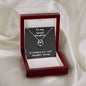 Lucky In Love Necklace with message to Grand Daughter - lucky charm, gift for mom, birthday gift, minimalist jewelry, dainty Jewelry, christmas gift, mother's day, valentine's day🎁👩💎👱♀️🎁