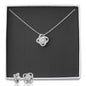 Love Knot Necklace Earring Set - bundle, bargain, couple, girlfriend, wife, love, valentine's day, husband, heart πππππ