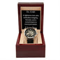 Men's Openwork Watch - Dad - righteous, integrity, fairness, morality, love you