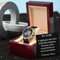 Men's Openwork Watch - Dad - righteous, integrity, fairness, morality, love you