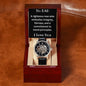 Men's Openwork Watch - Dad - righteous, integrity, fairness, morality, love you