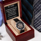 Men's Openwork Watch - Dad - righteous, integrity, fairness, morality, love you