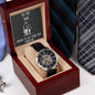 Openwork Watch with message to your dad - Christmas gift, gift for father, father's day