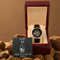 Openwork Watch with message to your dad - Christmas gift, gift for father, father's day