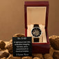 Men's Openwork Watch - Dad - righteous, integrity, fairness, morality, love you