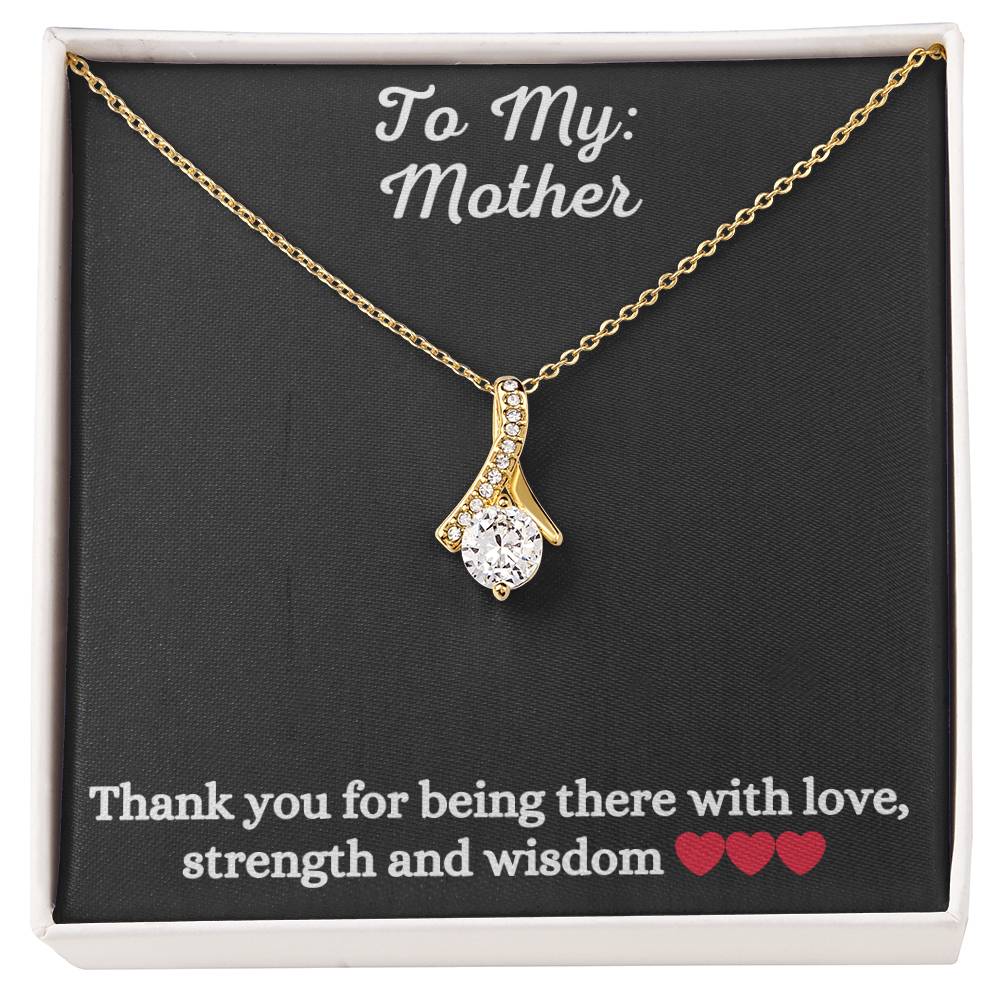 Alluring Beauty Necklace with message to Mother - Exquisite Design | Perfect Gift for Mom