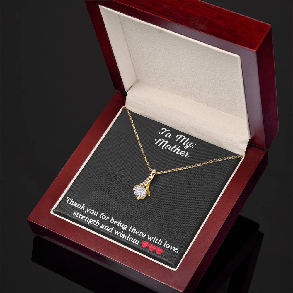 Alluring Beauty Necklace with message to Mother - Exquisite Design | Perfect Gift for Mom