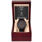 Wooden Watch with message to your dad - Christmas gift, gift for father, Father's Day