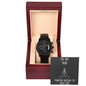 Black Chronograph Watch with message to your dad - Christmas gift, gift for father, Father's Day