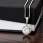 Infinite Radiance: Eternal Hope Necklace - Symbol of Timeless Optimism and Grace | Inspirational Gift for Unforgettable Moments