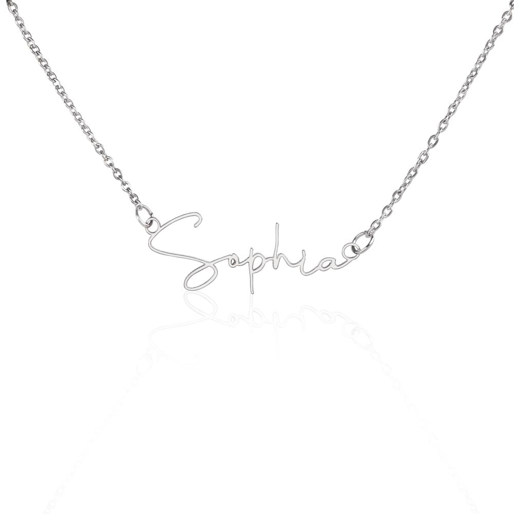 Personalized Perfection: Signature Name Necklace - Customized Elegance with Style | Ideal Gift for Loved Ones