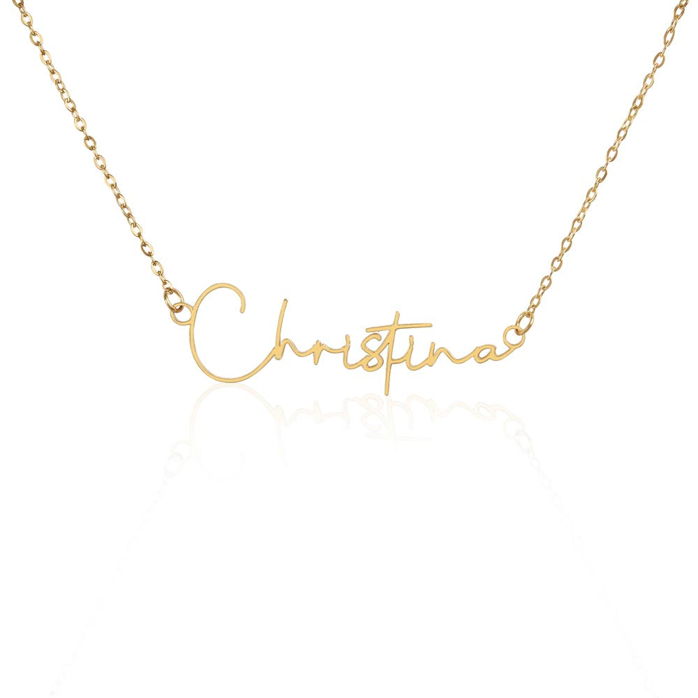 Personalized Perfection: Signature Name Necklace - Customized Elegance with Style | Ideal Gift for Loved Ones