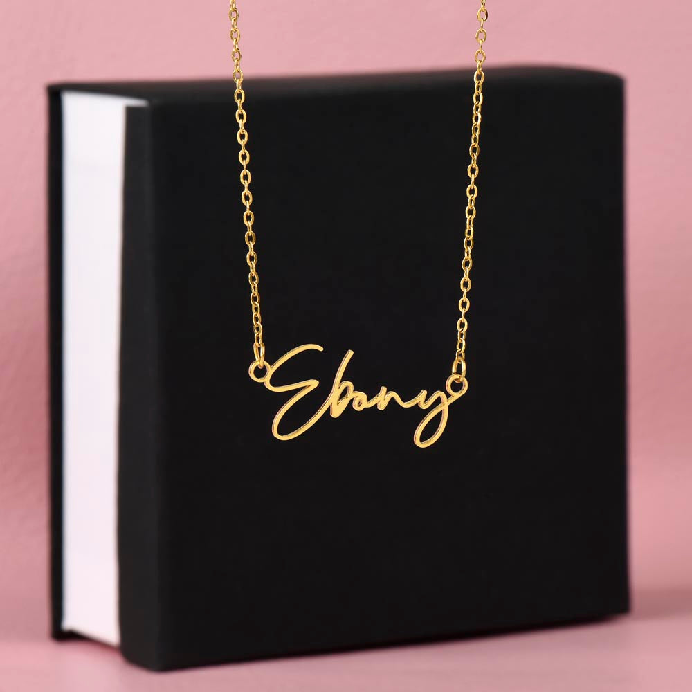 Personalized Perfection: Signature Name Necklace - Customized Elegance with Style | Ideal Gift for Loved Ones