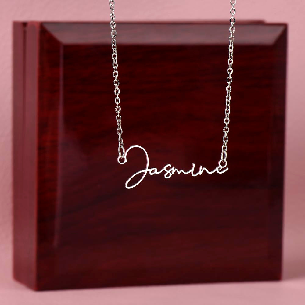 Personalized Perfection: Signature Name Necklace - Customized Elegance with Style | Ideal Gift for Loved Ones