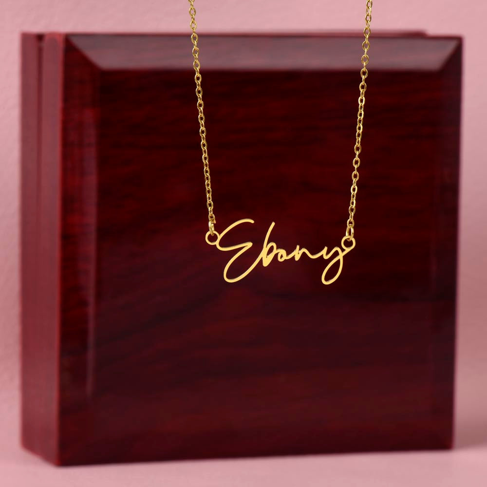 Personalized Perfection: Signature Name Necklace - Customized Elegance with Style | Ideal Gift for Loved Ones
