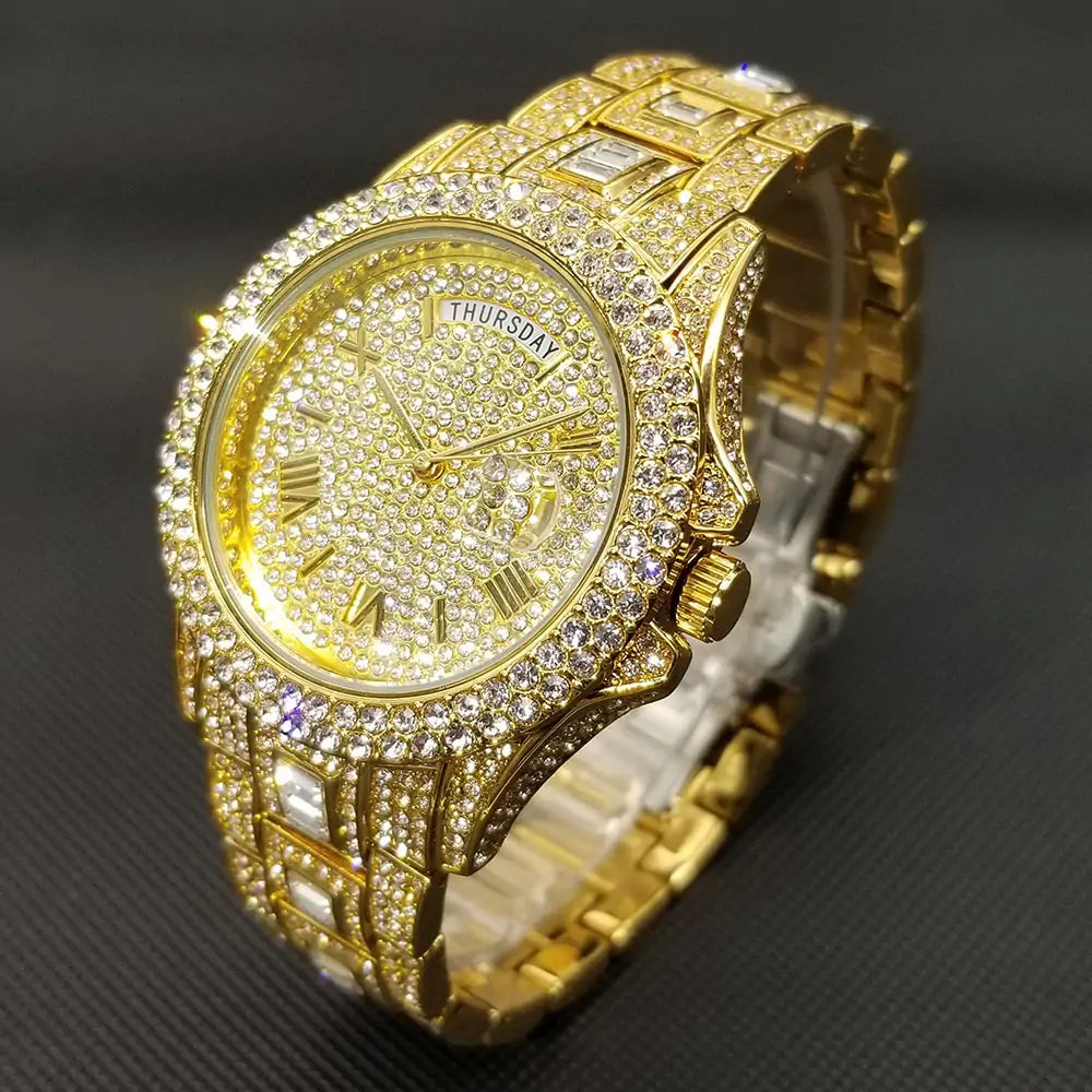 Men's Luxury Crystal Watch