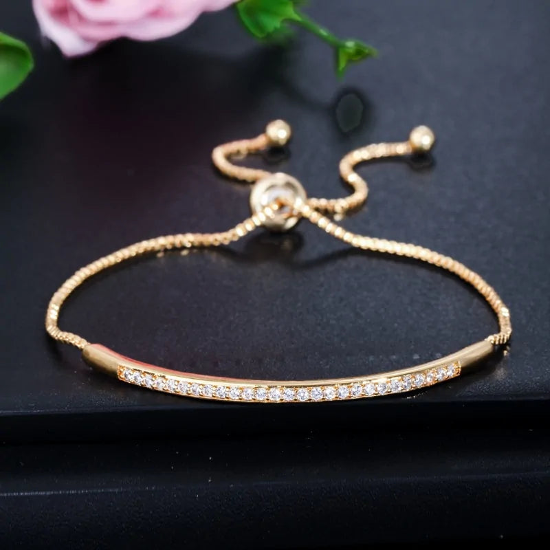 Exquisite Rose Gold Jewelry - Bracelet Ring