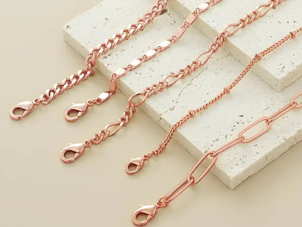 Dainty Gold Chain Bracelets Set