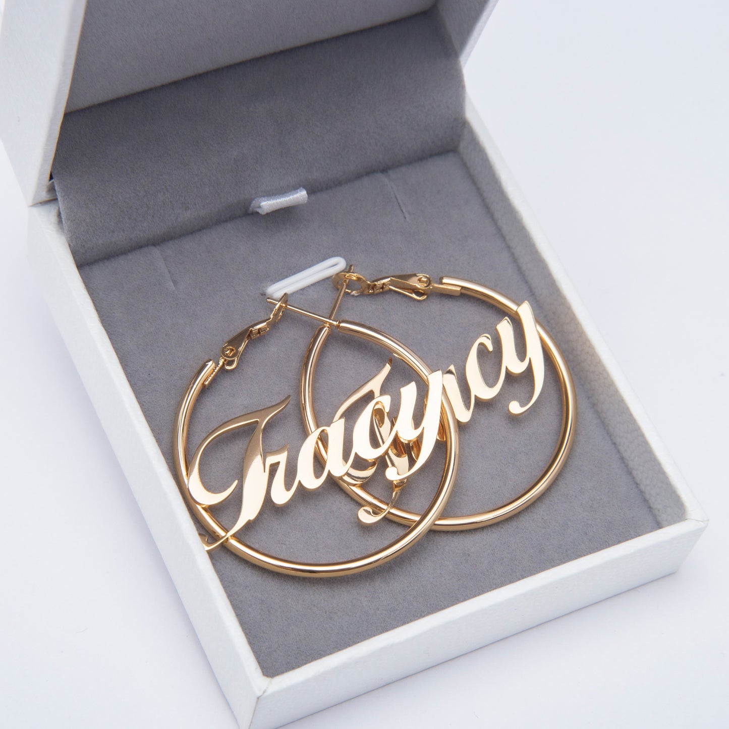 Custom Hoop Earrings - personalized, unique, hoop, jewelry, gift for her, name, custom, birthday
