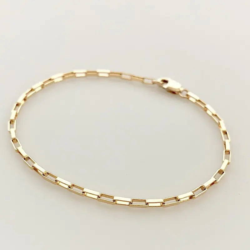 Chain Bracelet Handmade Jewelry Gold Filled
