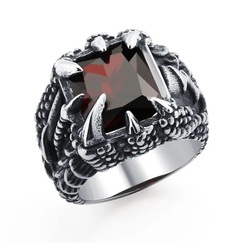 Men's Hip hop Stone Ring - Rock Fashion Jewelry