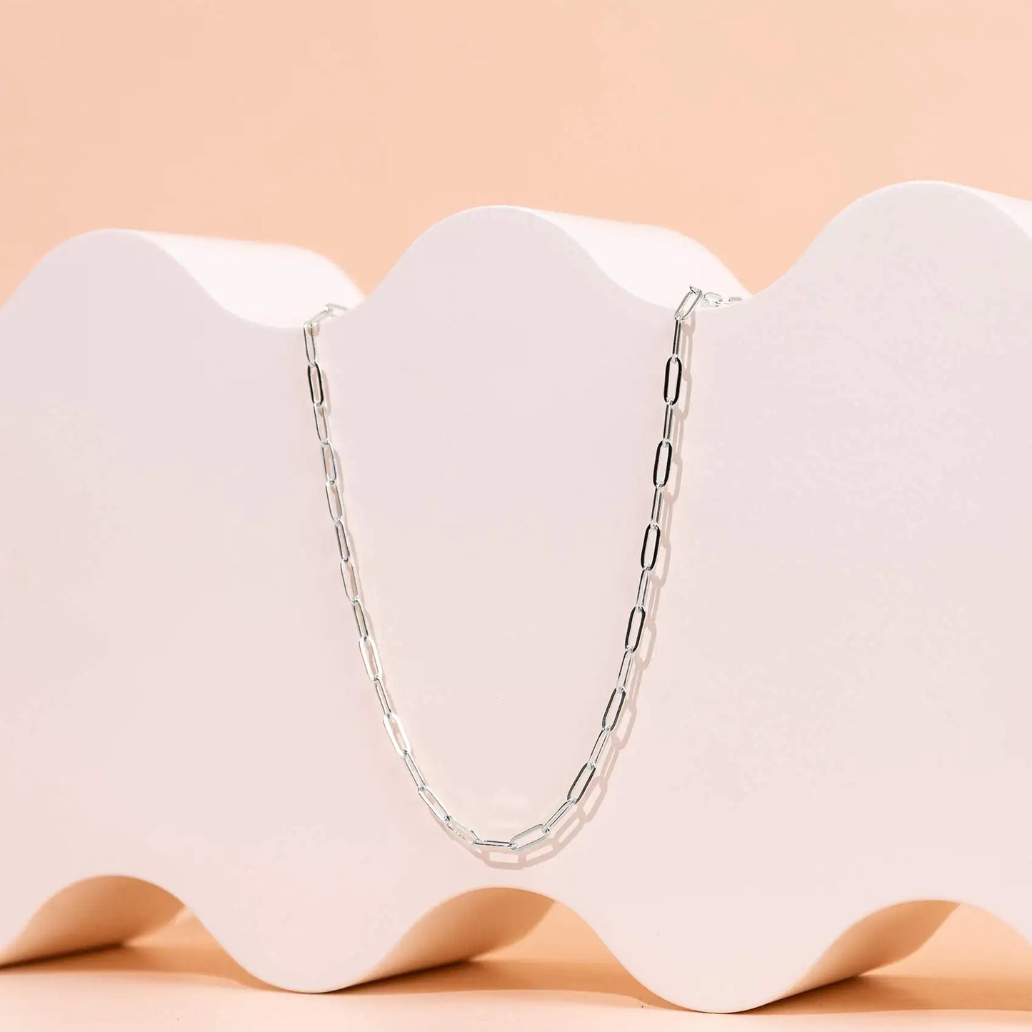 14K Gold Plated Paperclip Chain Necklaces