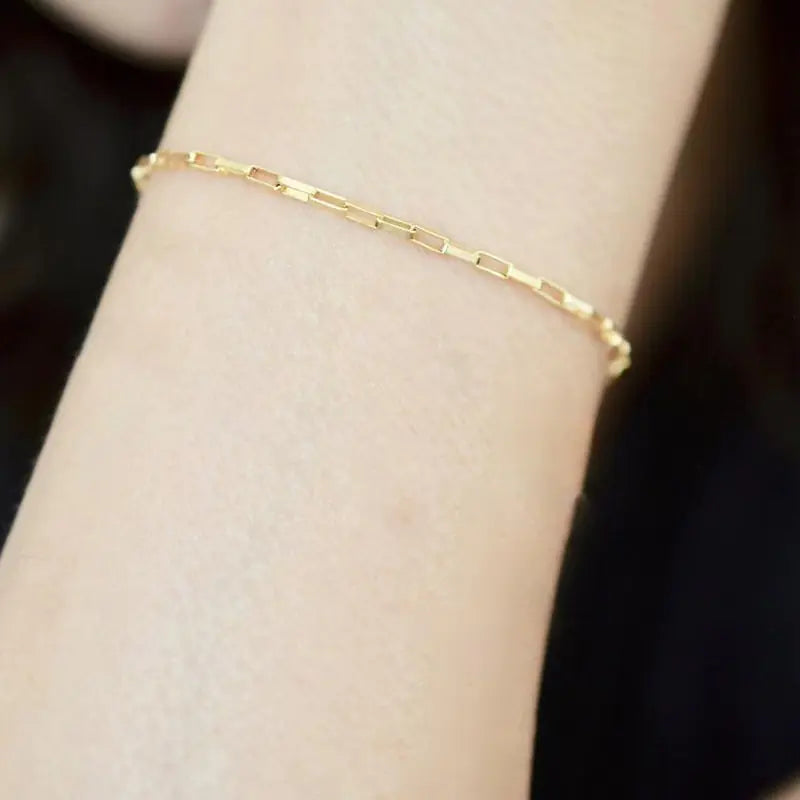 Chain Bracelet Handmade Jewelry Gold Filled