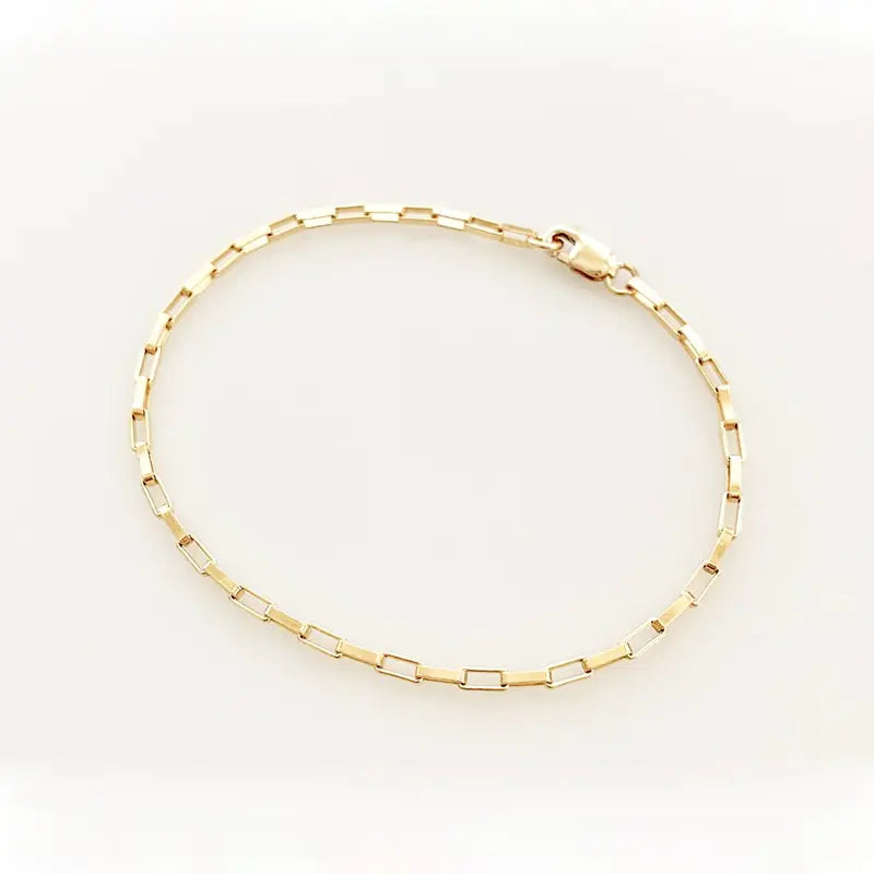 Chain Bracelet Handmade Jewelry Gold Filled