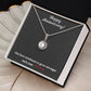 Alluring Beauty Necklace with Anniversary message - Exquisite Design | Perfect Gift for Style Enthusiasts - gift for her, Necklace, girlfriend gift, to my daughter, necklace gift, gift for wife 🎁👱‍♀️💎👩🎁