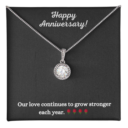 Alluring Beauty Necklace with Anniversary message - Exquisite Design | Perfect Gift for Style Enthusiasts - gift for her, Necklace, girlfriend gift, to my daughter, necklace gift, gift for wife 🎁👱‍♀️💎👩🎁