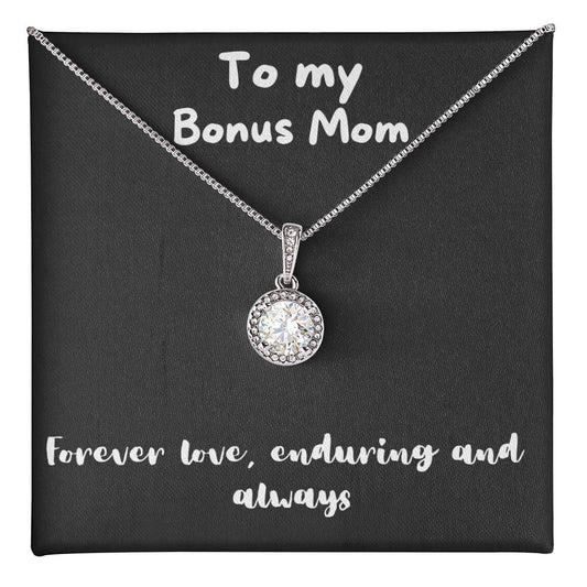 Eternal Hope Necklace - with message to Bonus Mom -Abundance, Wisdom, classy necklace, unique jewelry, gifts ideas for her, birthday gift, Christmas Gift, mothers day gift 🎁👱‍♀️💎👩🎁