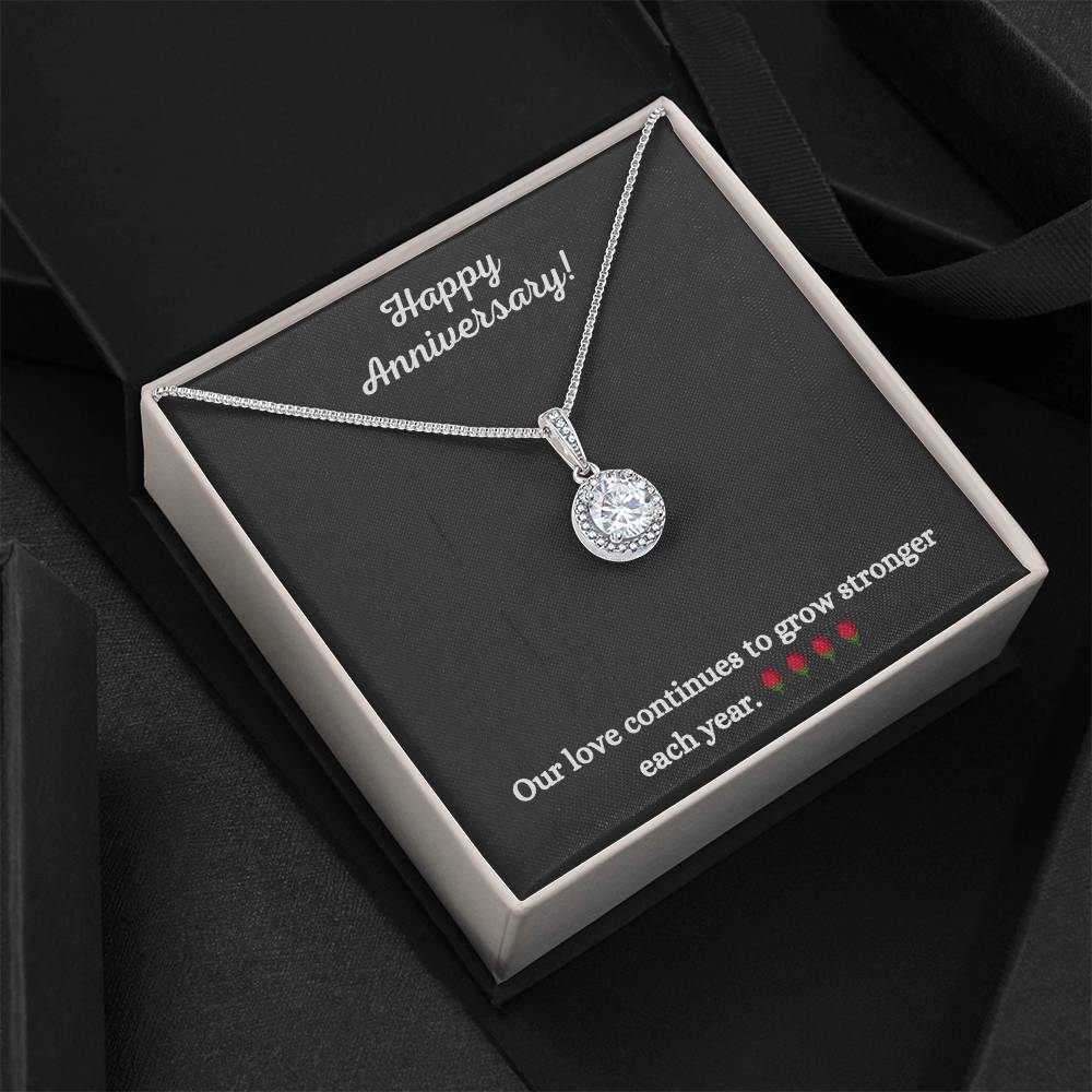Alluring Beauty Necklace with Anniversary message - Exquisite Design | Perfect Gift for Style Enthusiasts - gift for her, Necklace, girlfriend gift, to my daughter, necklace gift, gift for wife 🎁👱‍♀️💎👩🎁