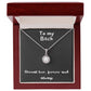 Eternal Hope Necklace - with message to Bitch -Abundance, Wisdom, classy necklace, unique jewelry, gifts ideas for her, birthday gift, Christmas Gift, mothers day gift 🎁👱‍♀️💎👩🎁