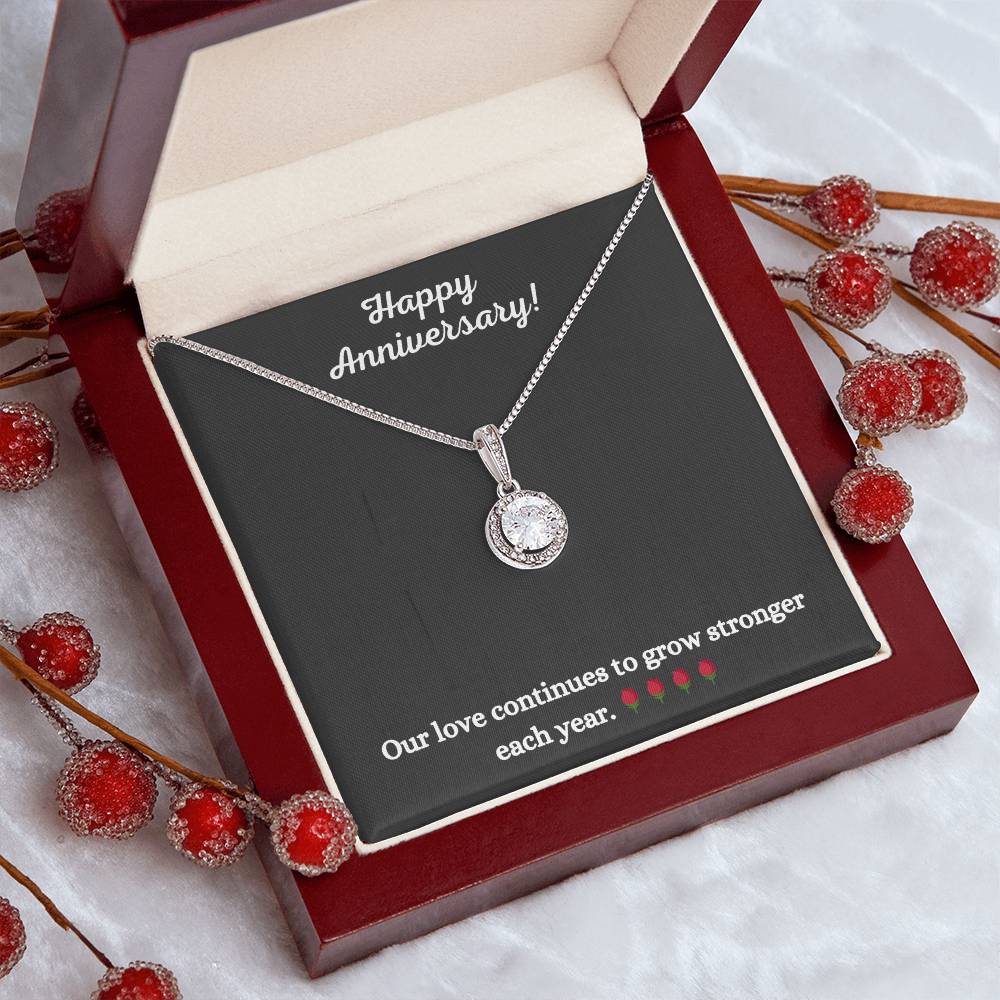 Alluring Beauty Necklace with Anniversary message - Exquisite Design | Perfect Gift for Style Enthusiasts - gift for her, Necklace, girlfriend gift, to my daughter, necklace gift, gift for wife 🎁👱‍♀️💎👩🎁