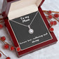 Eternal Hope Necklace - with message to Mom -Abundance, Wisdom, classy necklace, unique jewelry, gifts ideas for her, birthday gift, Christmas Gift, mothers day gift 🎁👱‍♀️💎👩🎁