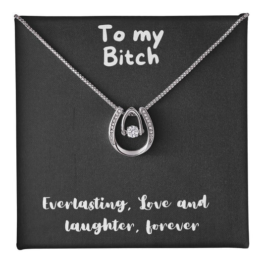 Lucky In Love Necklace - lucky charm, gift for mom, birthday gift, minimalist jewelry, dainty Jewelry, christmas gift, mother's day, valentine's day🎁👩💎👱‍♀️🎁