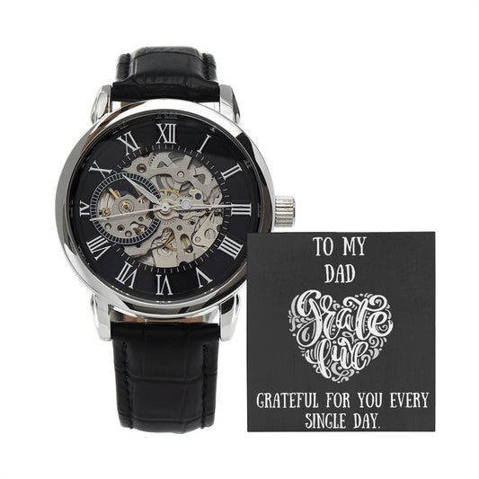 Openwork Watch with message to your dad - Christmas gift, gift for father, father's day