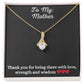 Alluring Beauty Necklace with message to Mother - Exquisite Design | Perfect Gift for Mom