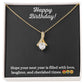 Alluring Beauty Necklace with Happy Birthday message - Exquisite Design | Perfect Gift for Friends and Family