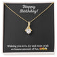 Alluring Beauty Necklace with Happy Anniversary message - Exquisite Design | Perfect Gift for Everyone
