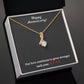 Alluring Beauty Necklace with Happy Anniversary message - Exquisite Design | Perfect Gift for Style Enthusiasts